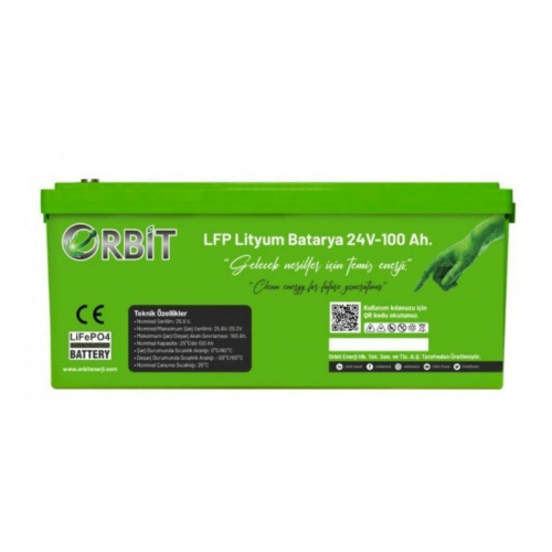 ORBIT 24 V 100 Ah Lifepo4 Akü-Abs Kasa Orbit 24 V 100 Ah Lifepo4 Akü-Abs Kasa